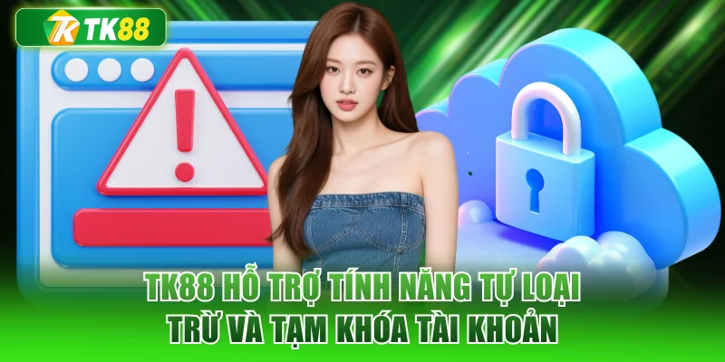 TK88 hỗ trợ tính năng tự loại trừ và tạm khóa tài khoản